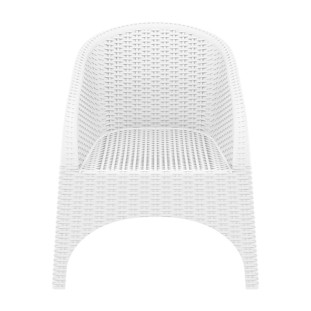 Aruba Resin Wickerlook Chair White, Set of 2
