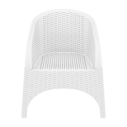 Aruba Resin Wickerlook Chair White, Set of 2
