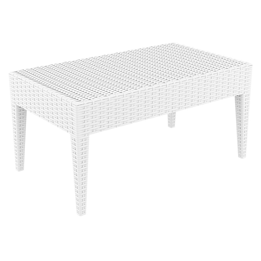 California Wickerlook Casual Seating set 7 Piece White with Sunbrella Natural Cushion