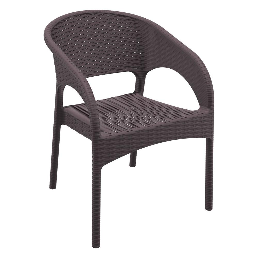 Patio Seating Set, 3 piece, Brown, Belen Kox