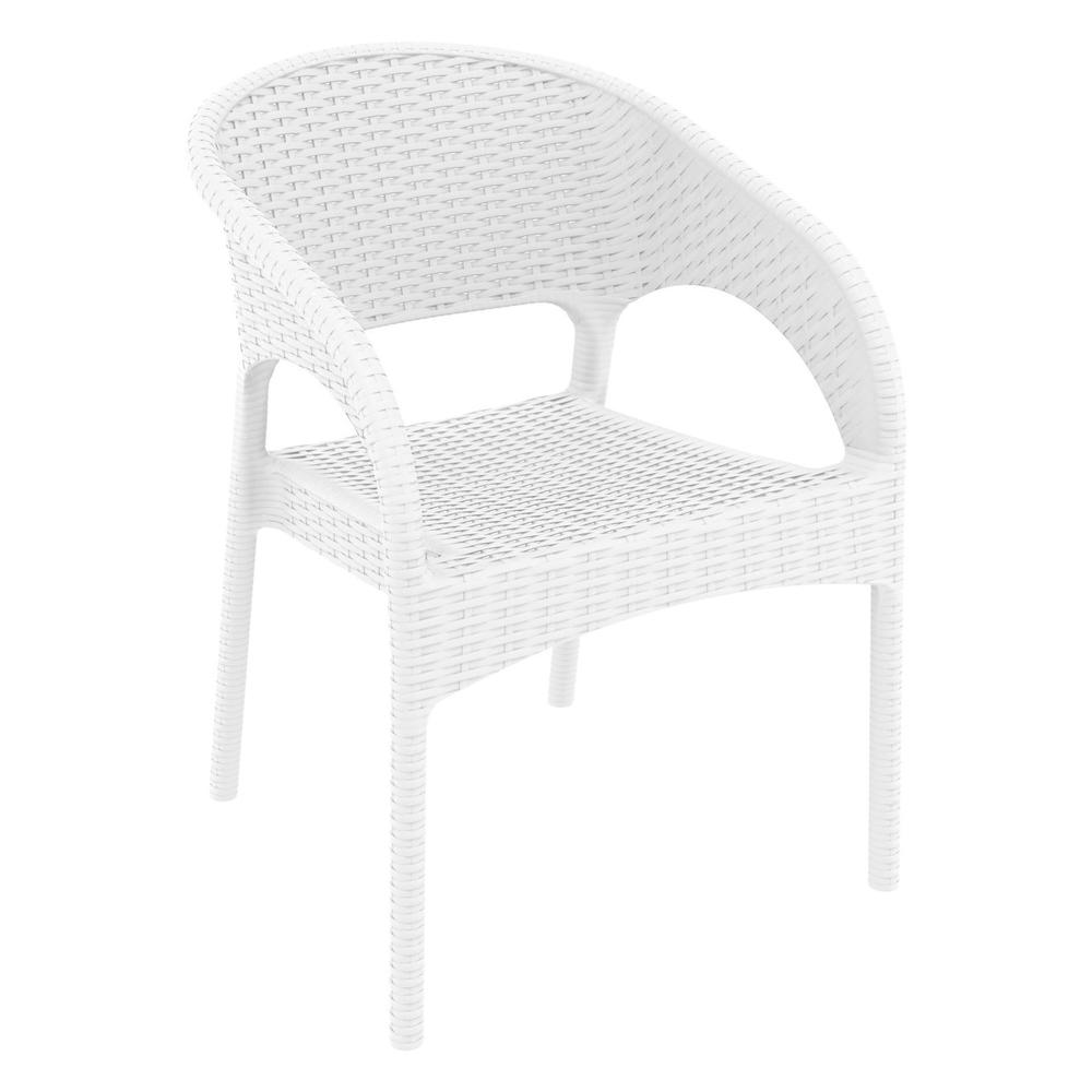 Panama Patio Seating Set 3 piece White