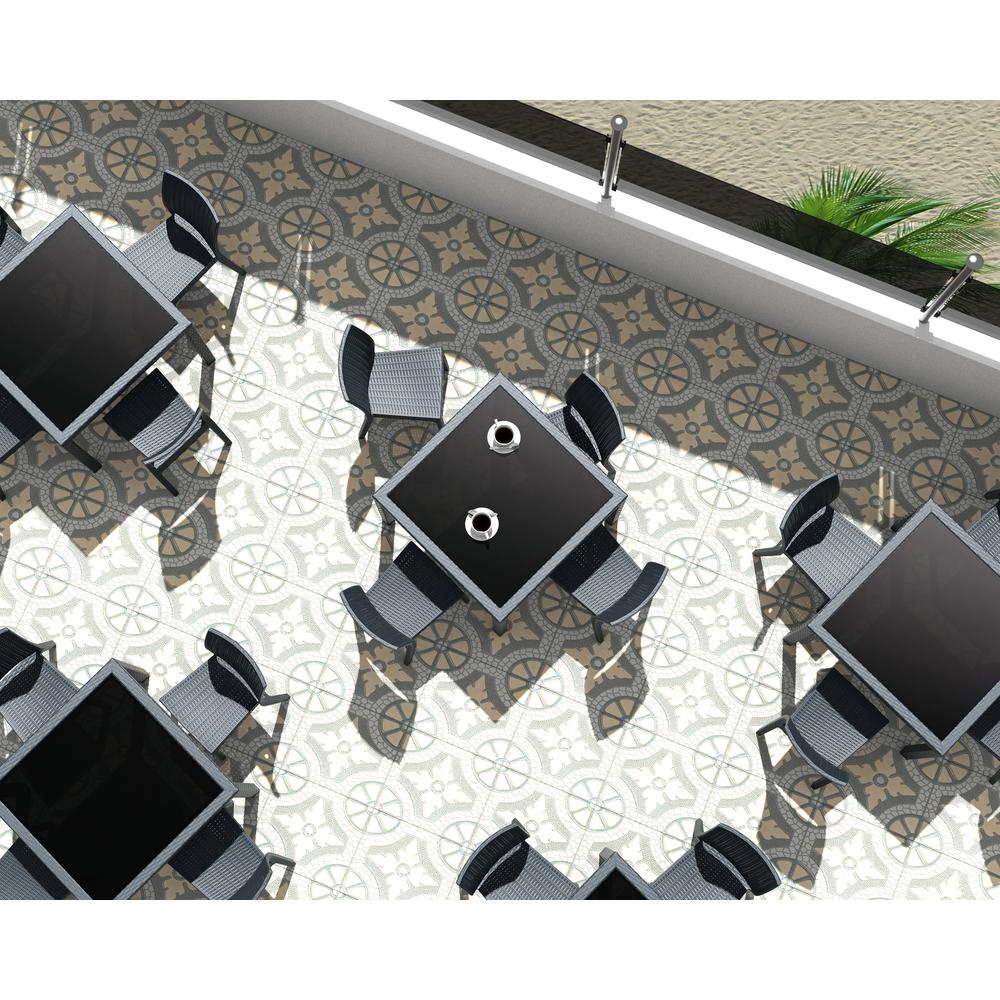 Florida Resin Wickerlook Dining Chair Dark Gray, Set of 2