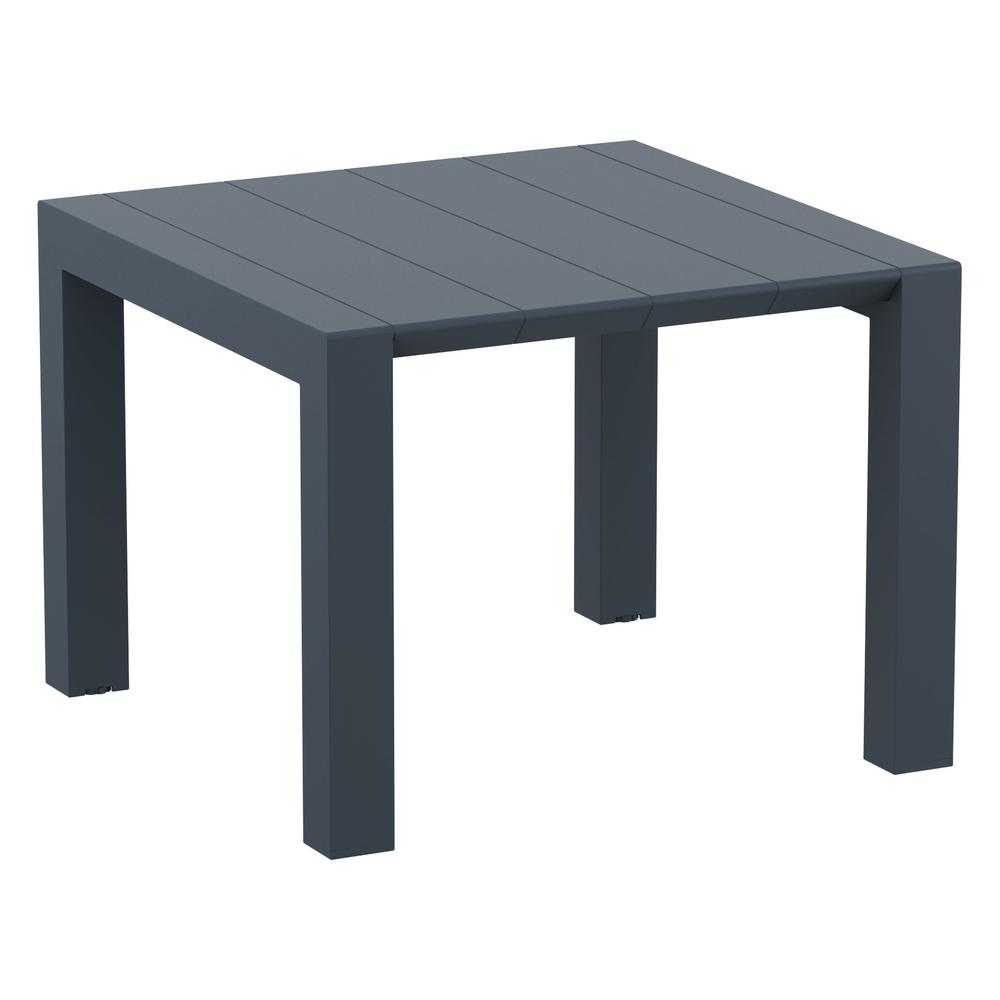 Daytona Extendable Dining Set 5 Piece Dark Gray
