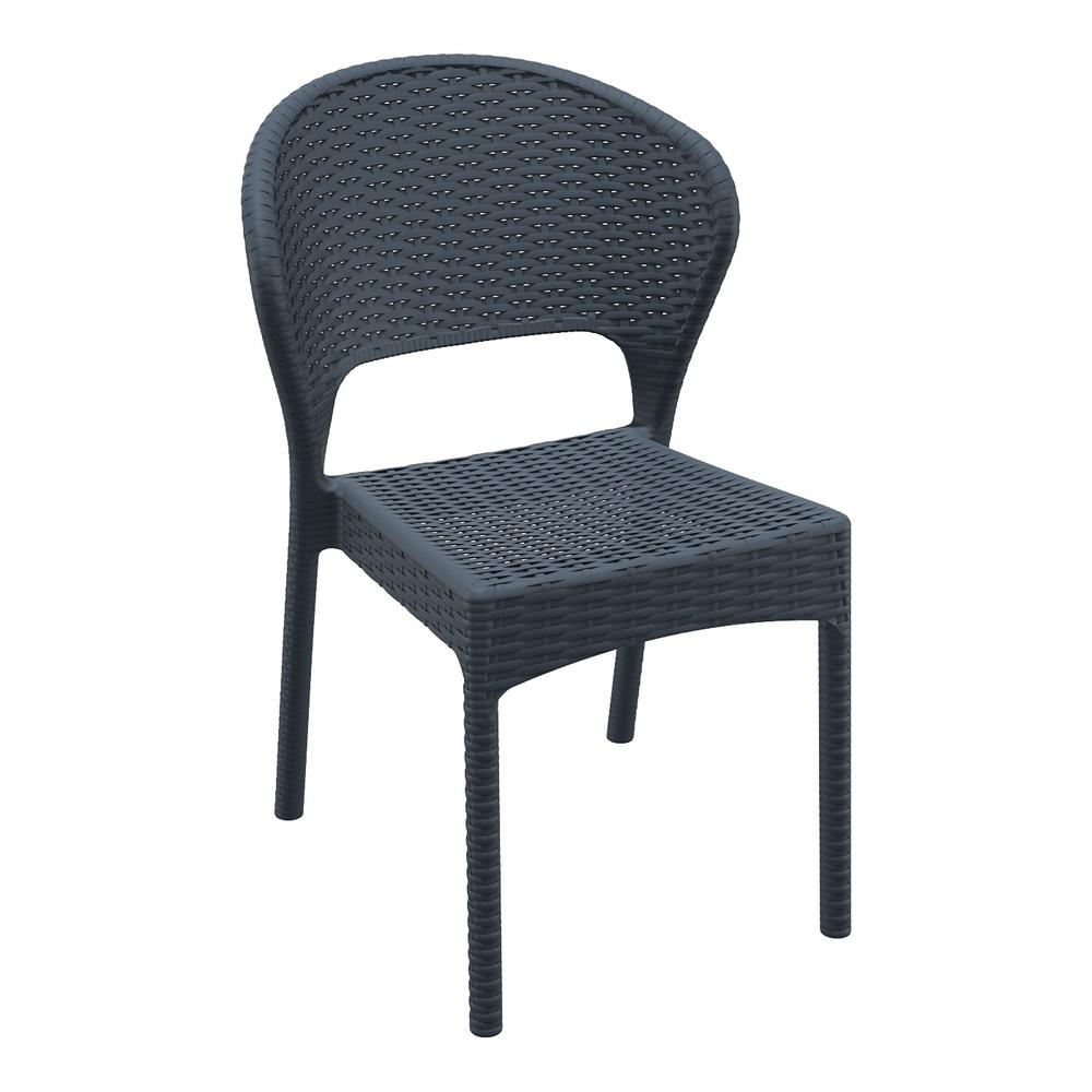 Daytona Extendable Dining Set 5 Piece Dark Gray