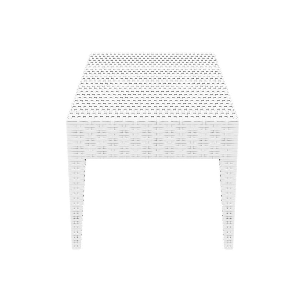 Rectangle Resin Coffee Table, White, Belen Kox