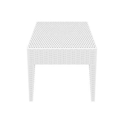 Rectangle Resin Coffee Table, White, Belen Kox
