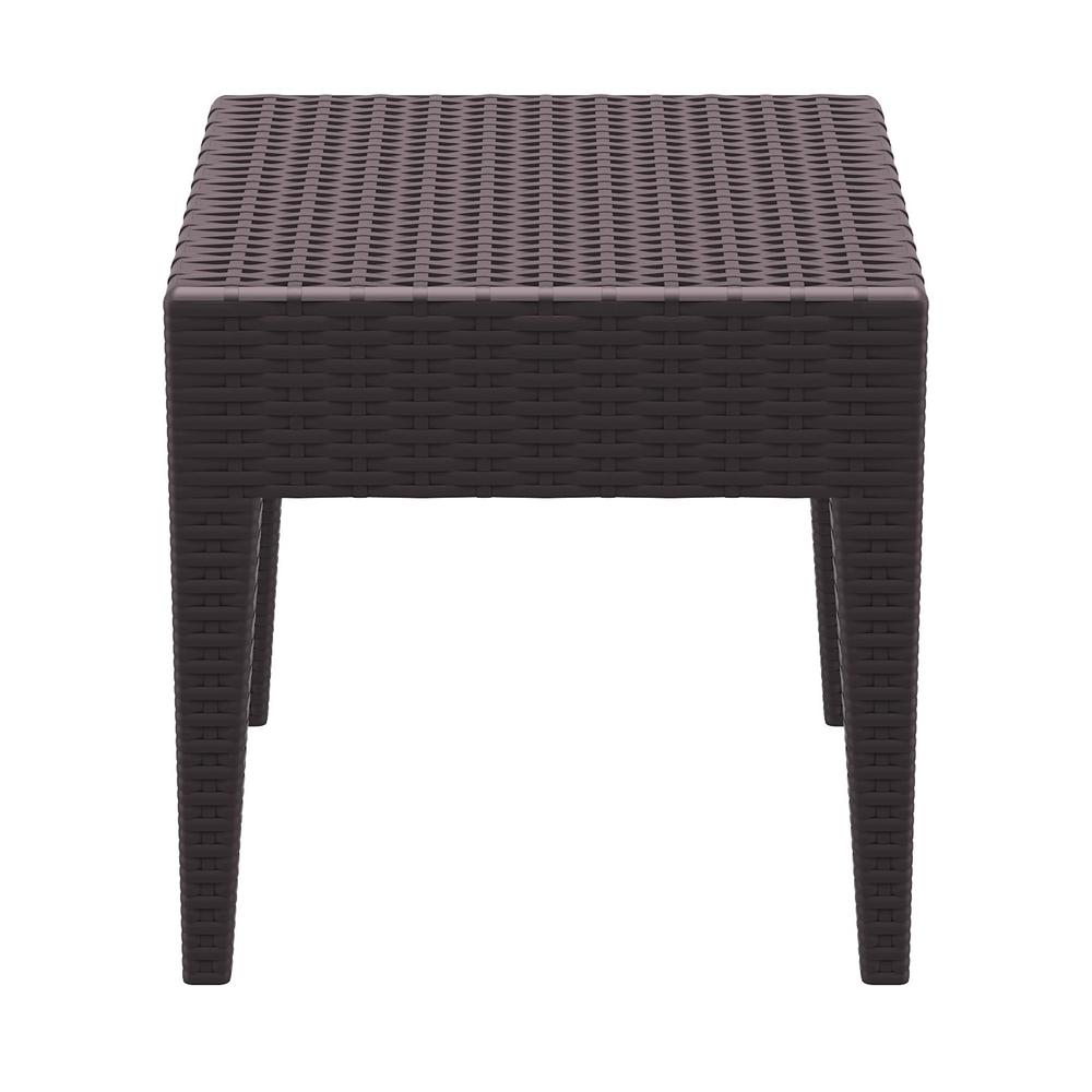 Square Resin Side Table, Brown, Belen Kox
