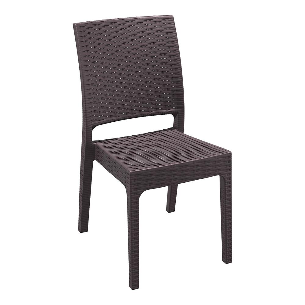 Ibiza Outdoor Dining Set 5 Piece Square Brown