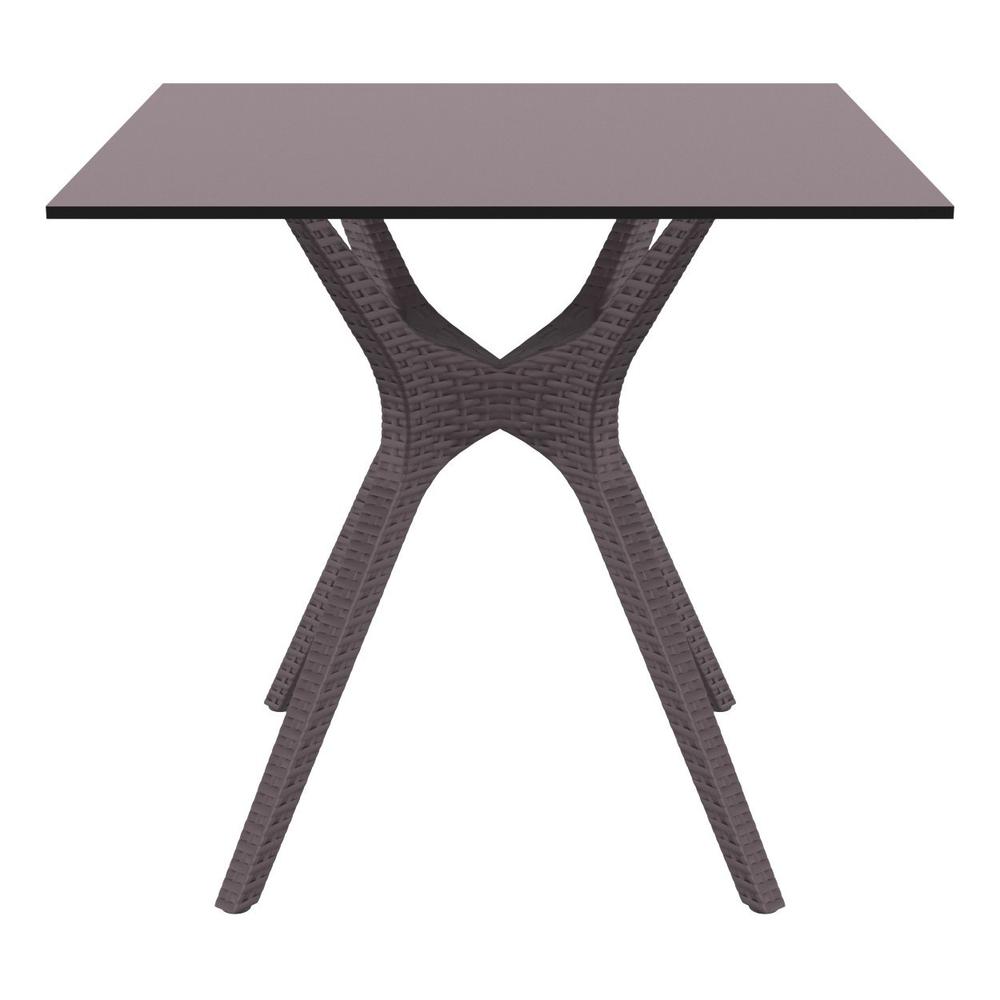Ibiza Square Table 31 inch Brown