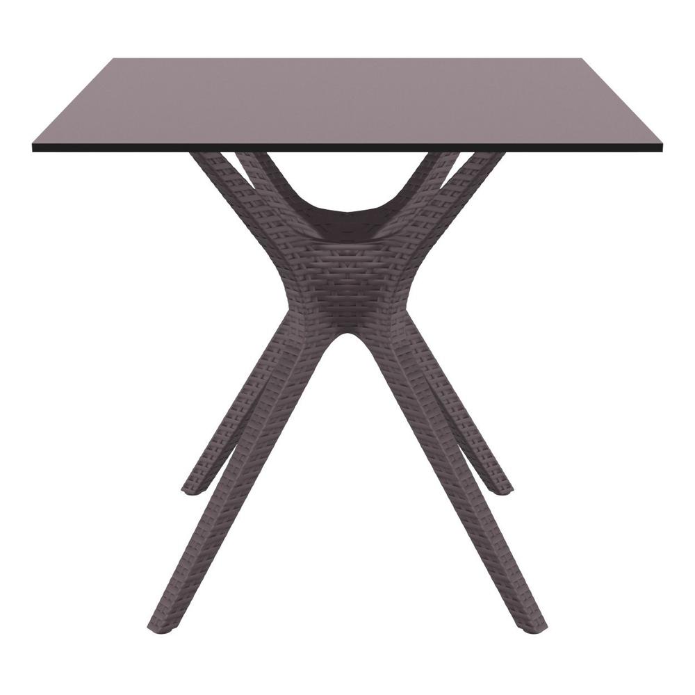 Ibiza Square Table 31 inch Brown