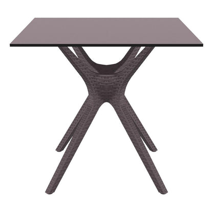 Ibiza Square Table 31 inch Brown