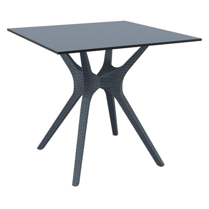 Ibiza Square Table 31 inch Dark Gray
