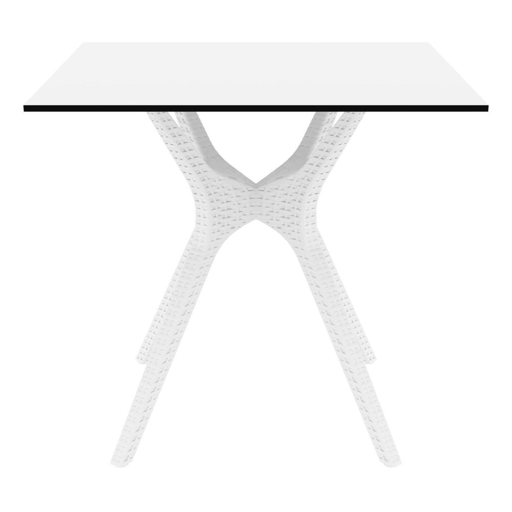 Ibiza Square Table 31 inch White