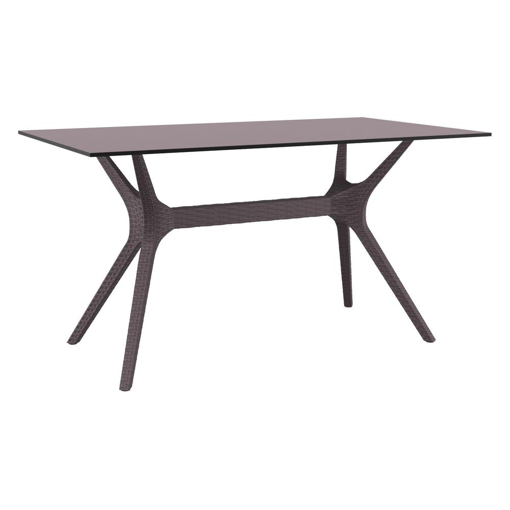 Ibiza Rectangle Table 55 inch Brown