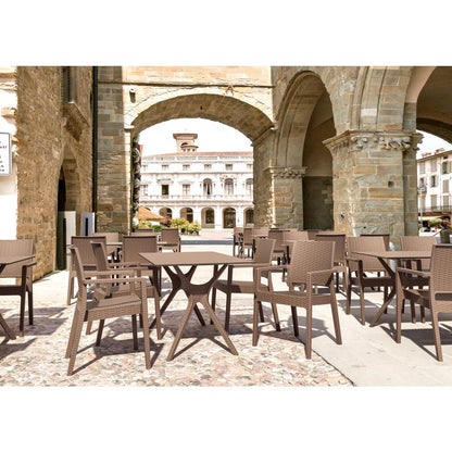 Ibiza Rectangle Table 55 inch Brown