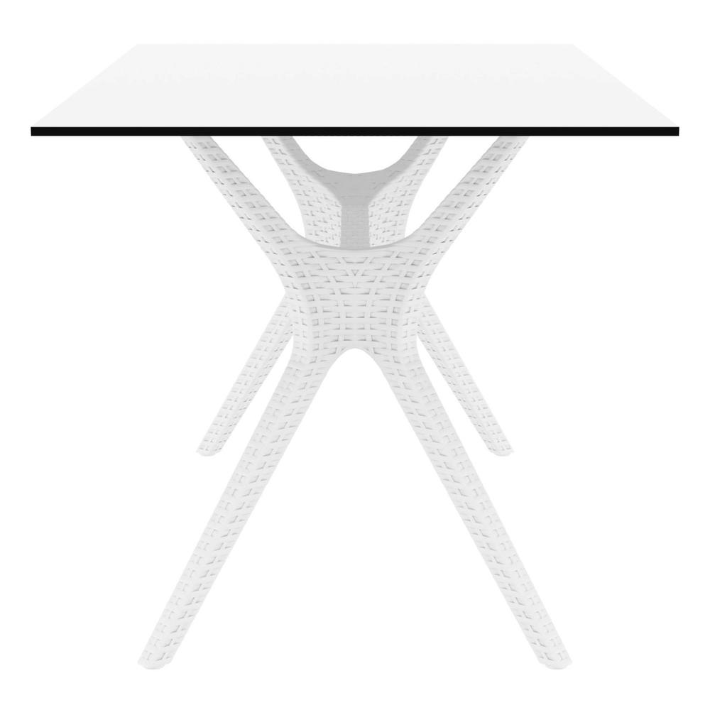 Ibiza Rectangle Table 55 inch White