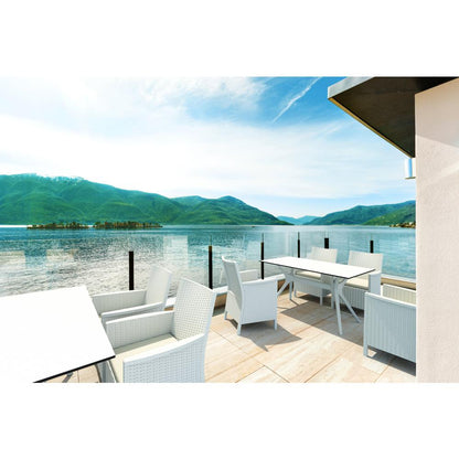 Ibiza Rectangle Table 55 inch White
