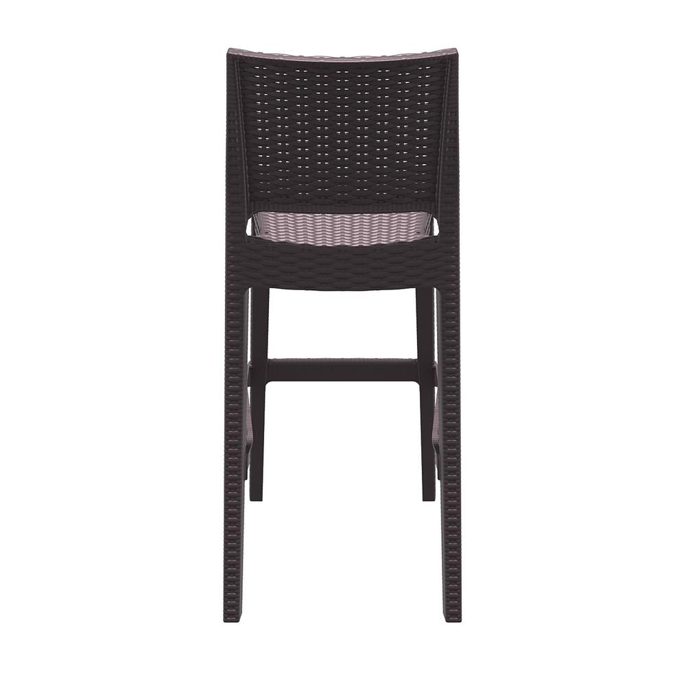 Jamaica Resin Wickerlook Bar Stool Brown, Set of 2