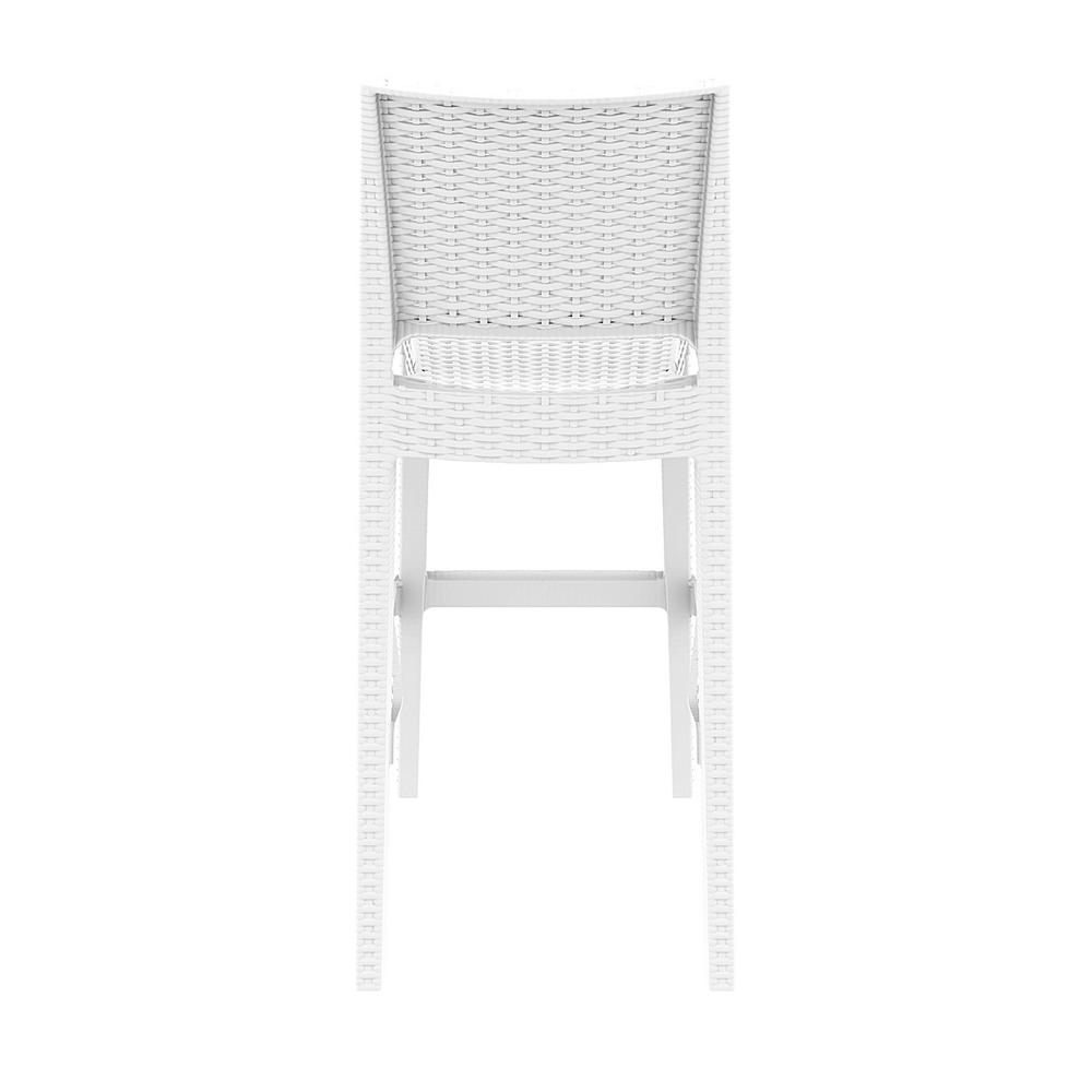 Resin Bar Stool, Set of 2, White, Belen Kox