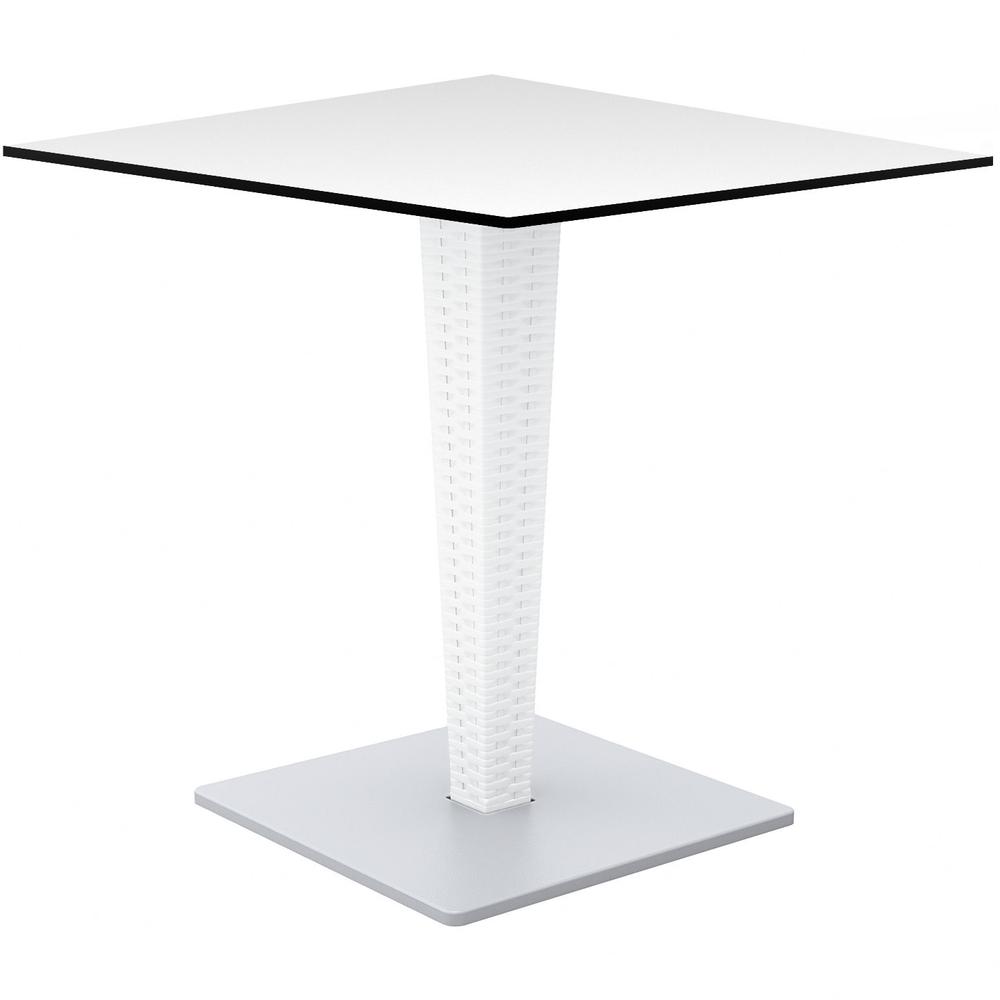 Riva HPL Top Square Table 24 inch White
