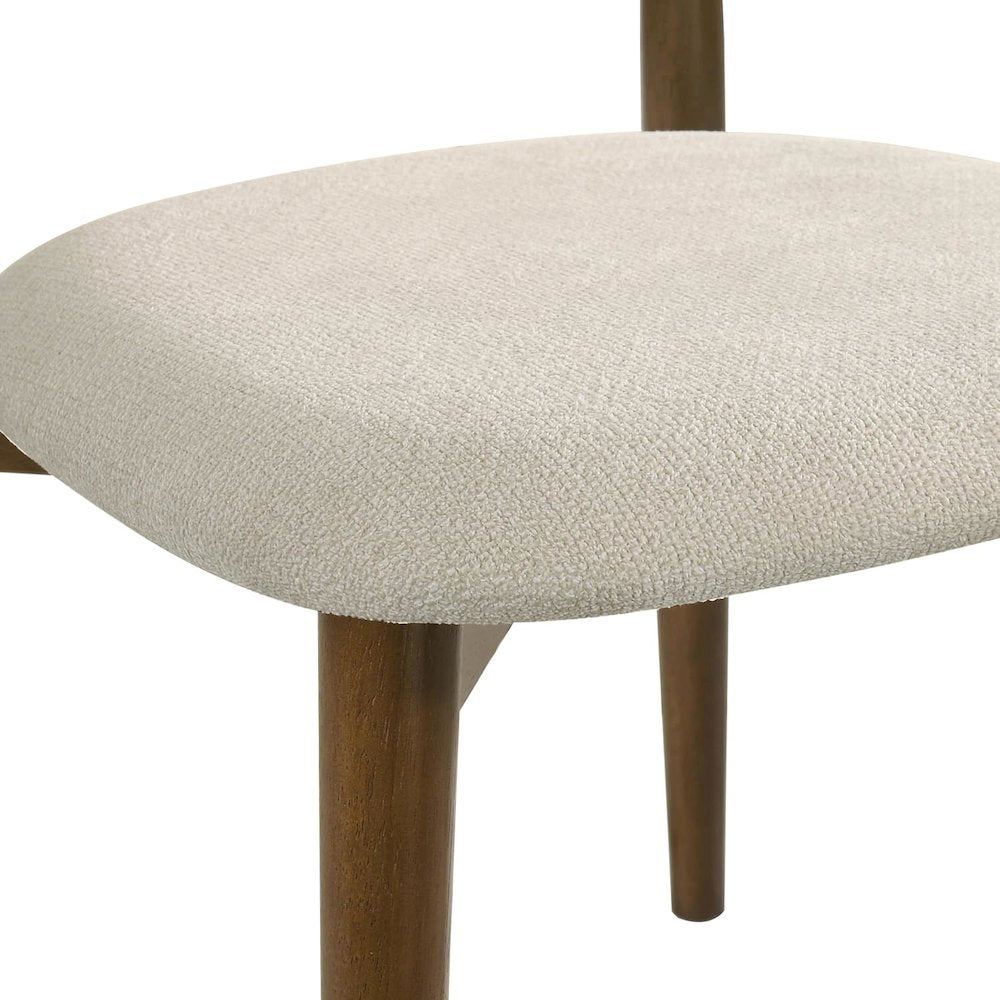 Arnott Upholstered Dining Chairs, Set of 2, Walnut Finish