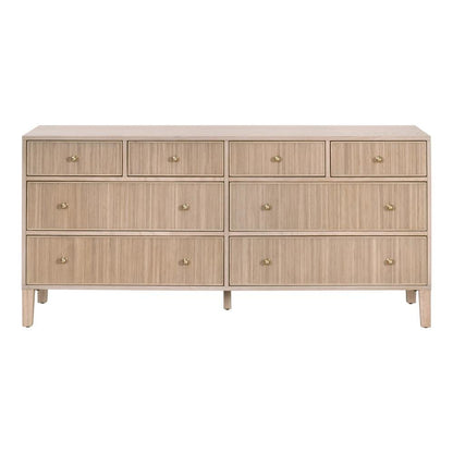 Brown Dresser for Bedroom – Wooden Chest of Drawers with 8 Drawers