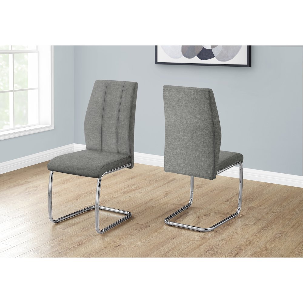 Contemporary Dining Chair in Grey color