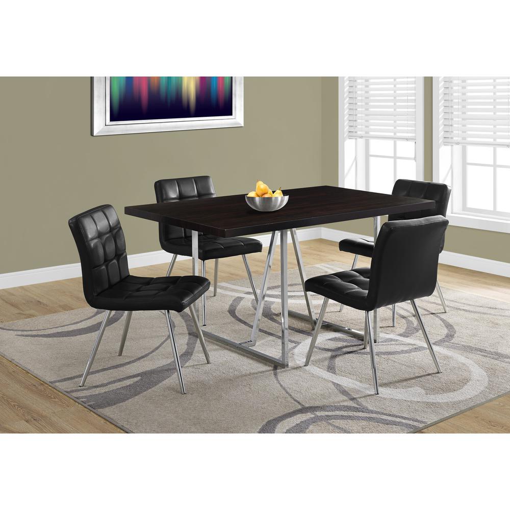 Dining Table, 60 Rectangular, Kitchen, Dining Room, Brown Laminate