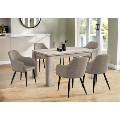 Dining Table, 60 Rectangular, Kitchen, Dining Room, Beige Laminate