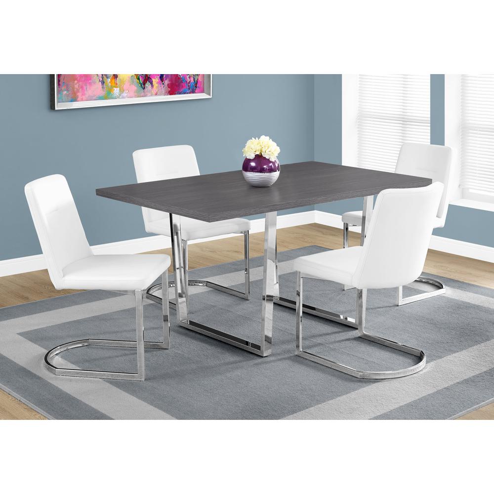 Dining Table, 60 Rectangular, Kitchen, Dining Room, Grey Laminate