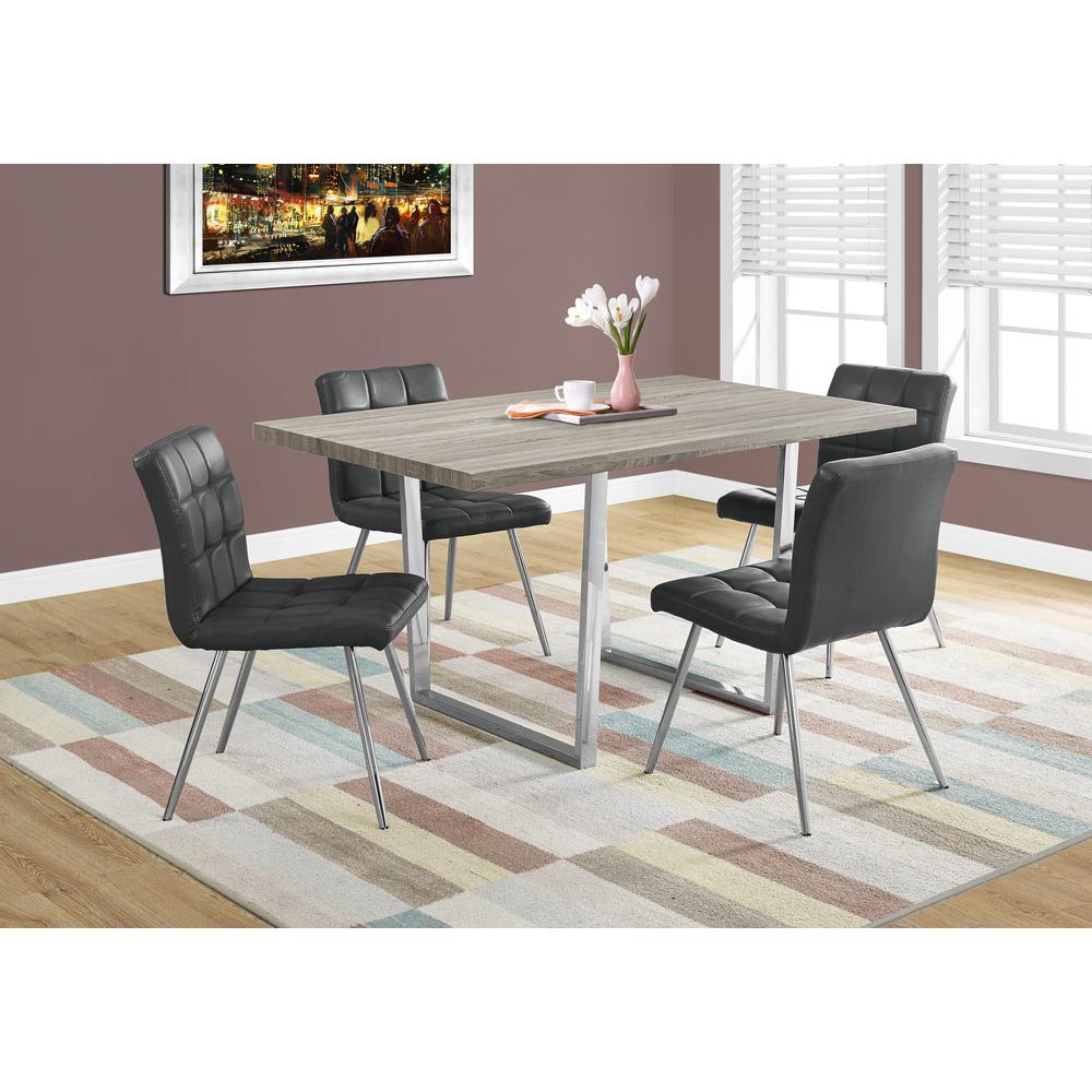 Dining Table, 60 Rectangular, Kitchen, Dining Room, Brown Laminate