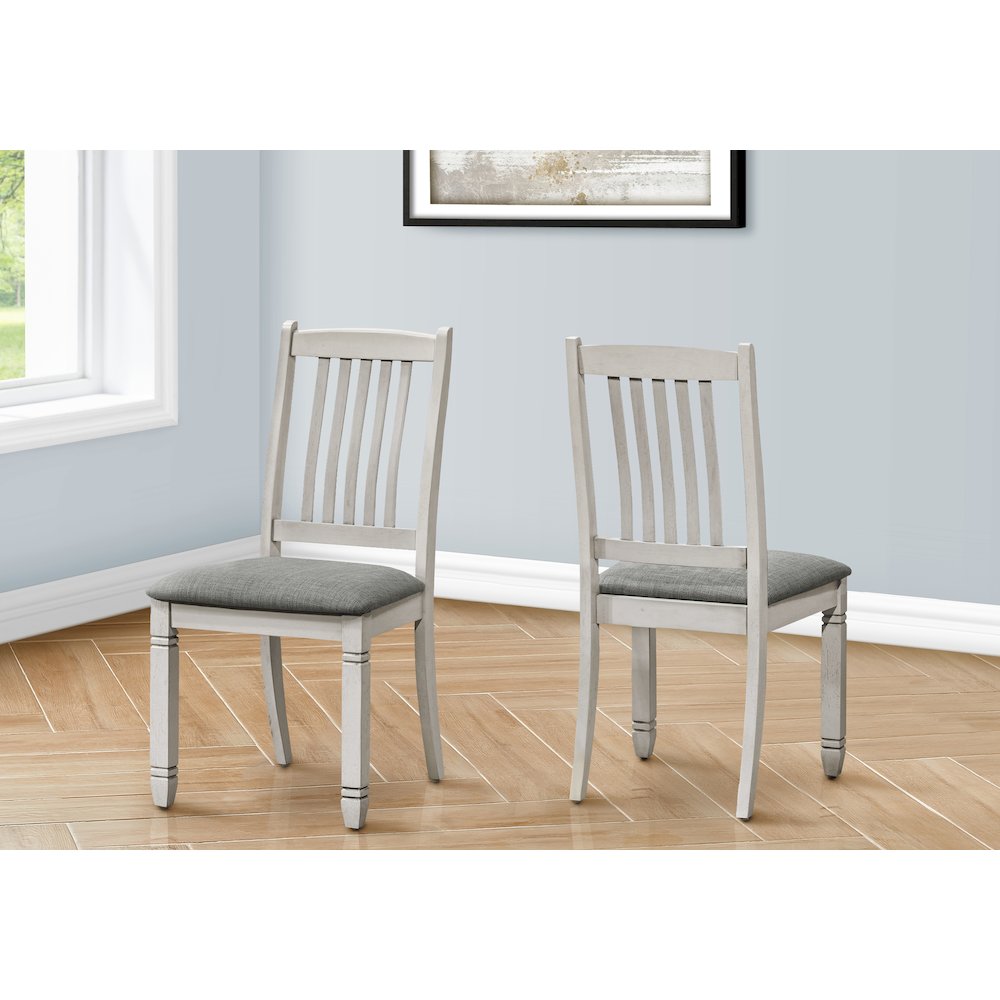 Dining Chair, 38" Height, Set Of 2, Side, Upholstered