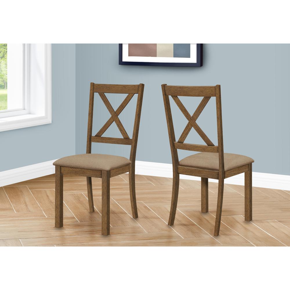 Dining Chair, Set Of 2, Side, Upholstered, Kitchen, Dining Room