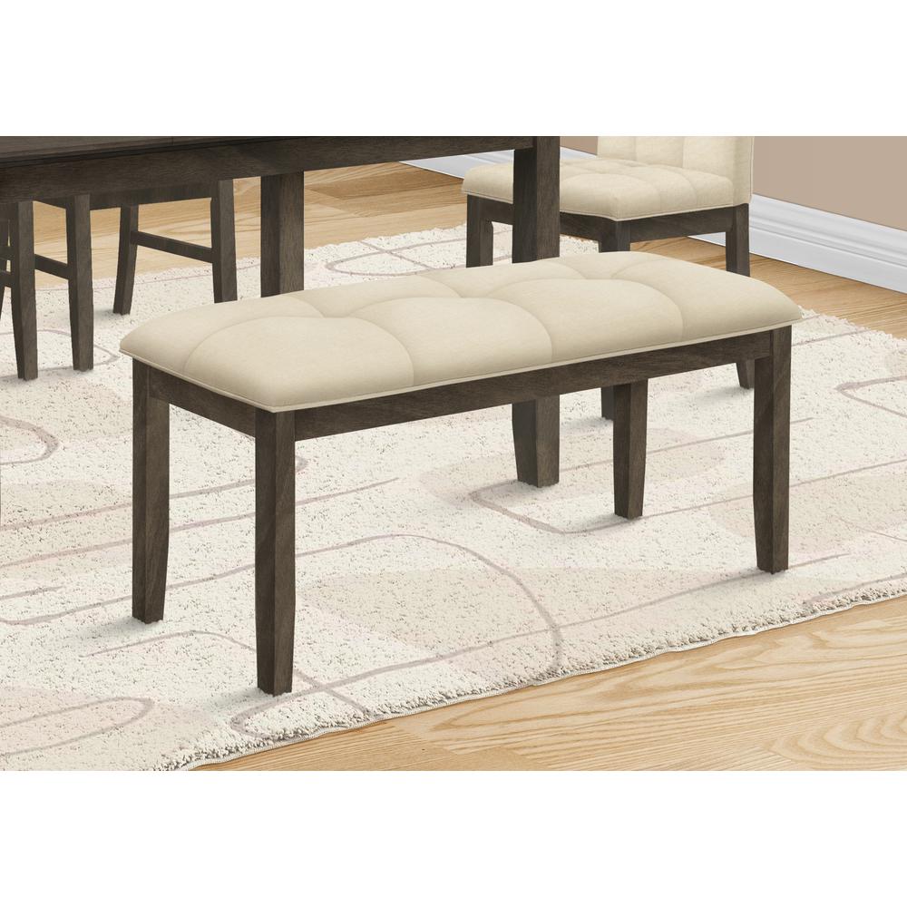 Bench, 44 Rectangular, Dining Room, Entryway, Kitchen, Hallway, Upholstered