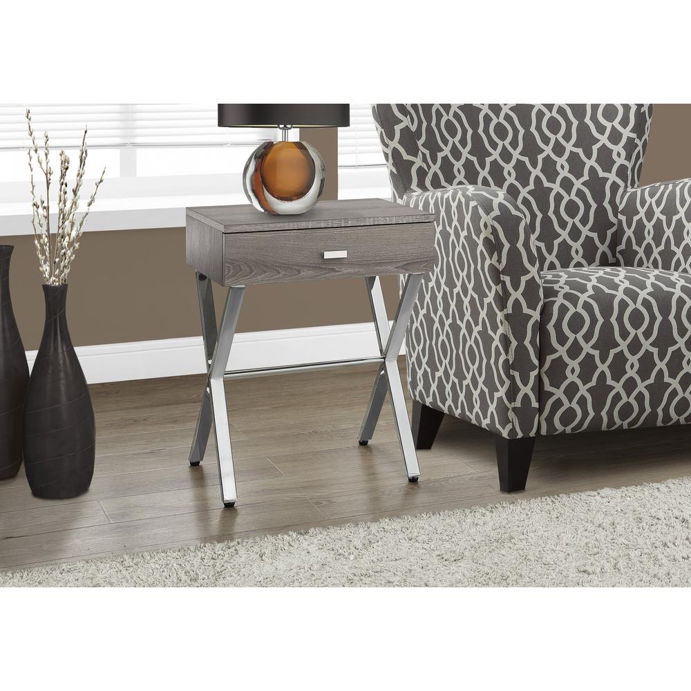 Accent Table, Side, End, Nightstand, Lamp, Storage Drawer, Living Room