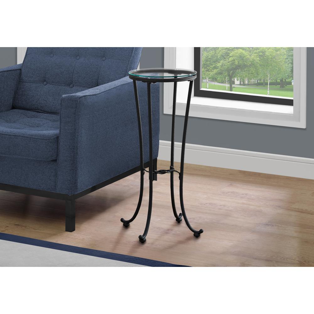 Accent Table, Side, End, Plant Stand, Round, Living Room