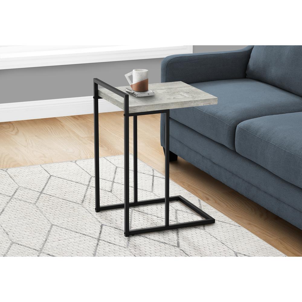 Accent Table, C-shaped, End, Side, Snack, Living Room, Bedroom