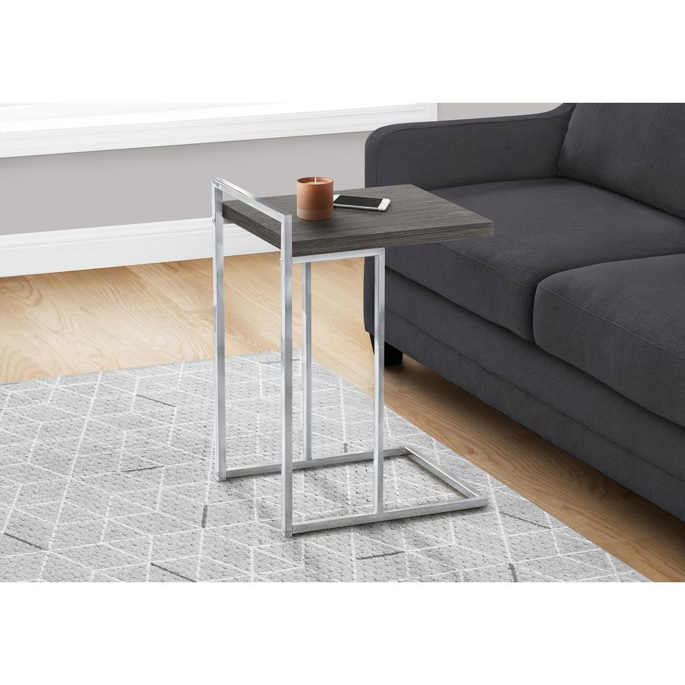 Accent Table, C-shaped, End, Side, Snack, Living Room, Bedroom