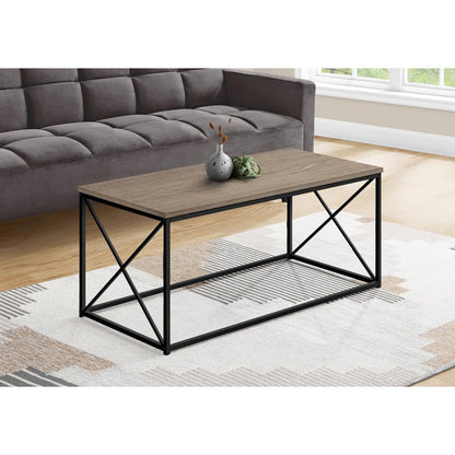 Coffee Table, Accent, Cocktail, Rectangular, Living Room, 40L, Brown Laminate