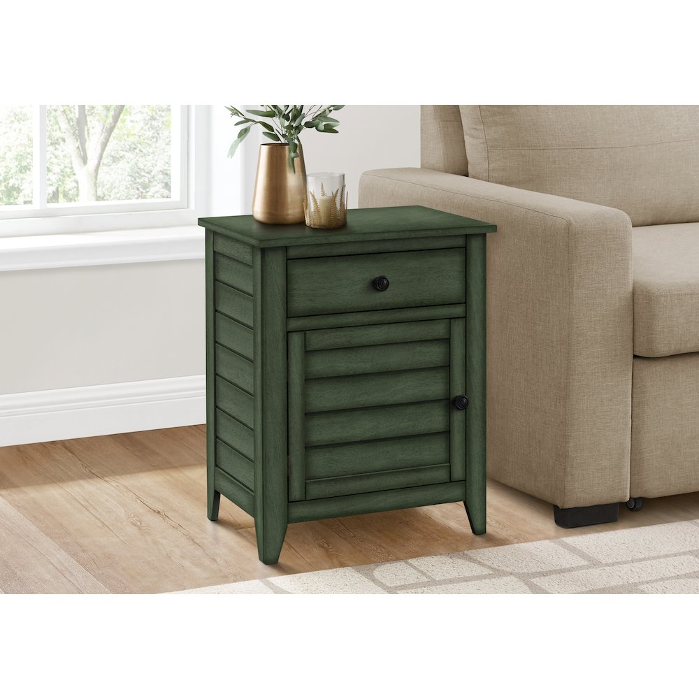 Transitional Accent Table in Green color