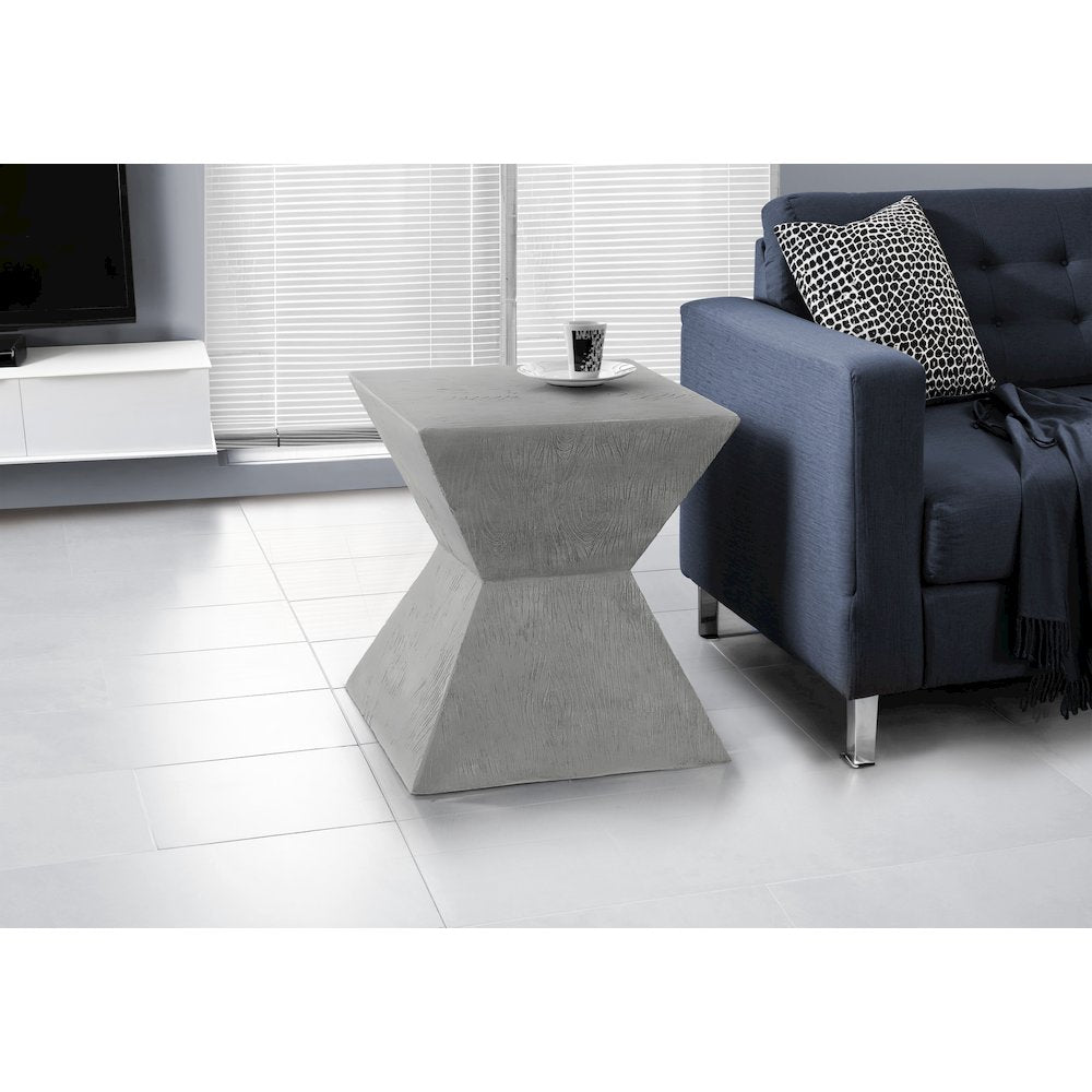 Accent Table, 25H, Side Table, End, Nightstand, Grey, Contemporary, Modern