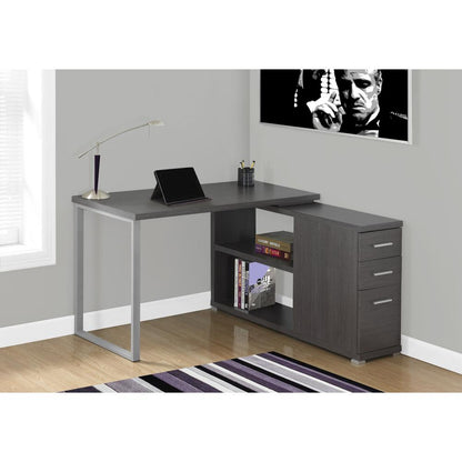 Computer Desk, Home Office, Corner, Left, Right Set-up, Storage Drawers
