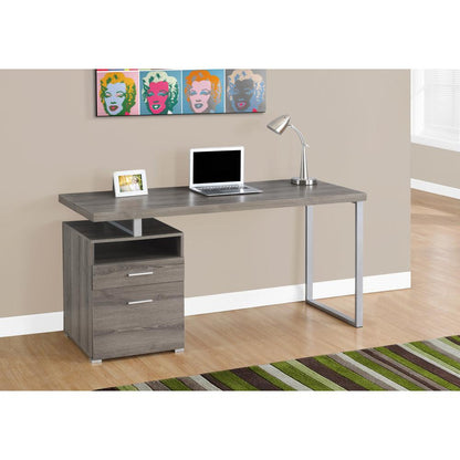 Computer Desk, Home Office, Laptop, Left, Right Set-up, Storage Drawers, 60L