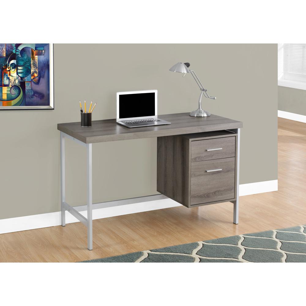 Computer Desk, Home Office, Laptop, Left, Right Set-up, Storage Drawers, 48L