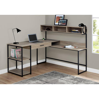 Computer Desk, Home Office, Corner, Storage Drawers, L Shape, Work, Laptop