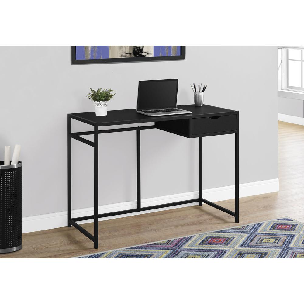 Computer Desk, Home Office, Laptop, Storage Drawer, 42L, Work