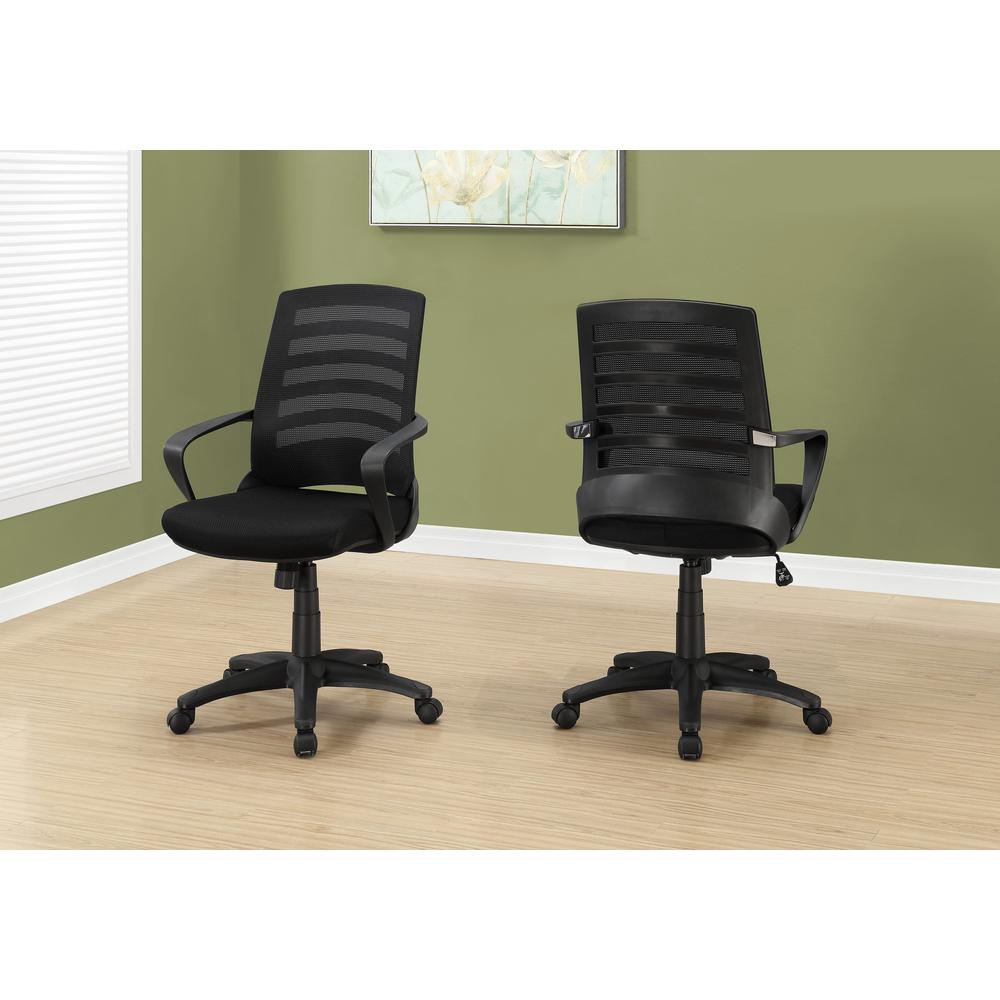 Office Chair, Adjustable Height, Swivel, Ergonomic, Armrests, Computer Desk