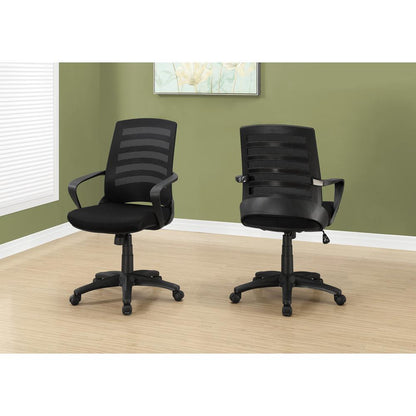 Office Chair, Adjustable Height, Swivel, Ergonomic, Armrests, Computer Desk