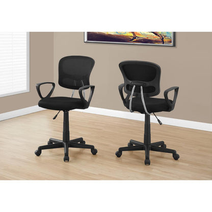 Office Chair, Adjustable Height, Swivel, Ergonomic, Armrests, Computer Desk