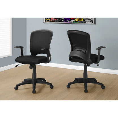Office Chair, Adjustable Height, Swivel, Ergonomic, Armrests, Computer Desk